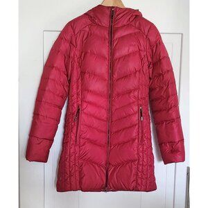 Lolë Claudia Duck Down Puffer Jacket With Hood size M in Red